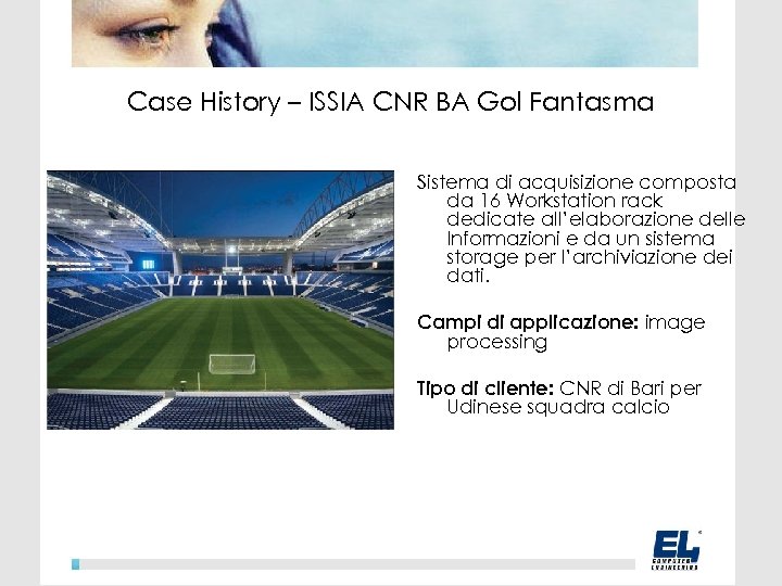 Case History – ISSIA CNR BA Gol Fantasma Sistema di acquisizione composta da 16