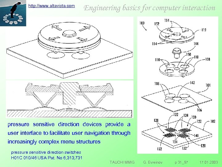 http: //www. altavista. com Engineering basics for computer interaction pressure sensitive direction devices provide