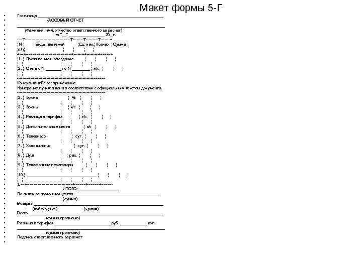  • • • • • • • • • • • • Макет