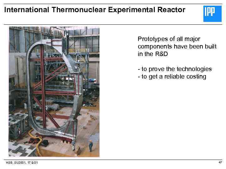 International Thermonuclear Experimental Reactor Prototypes of all major components have been built in the