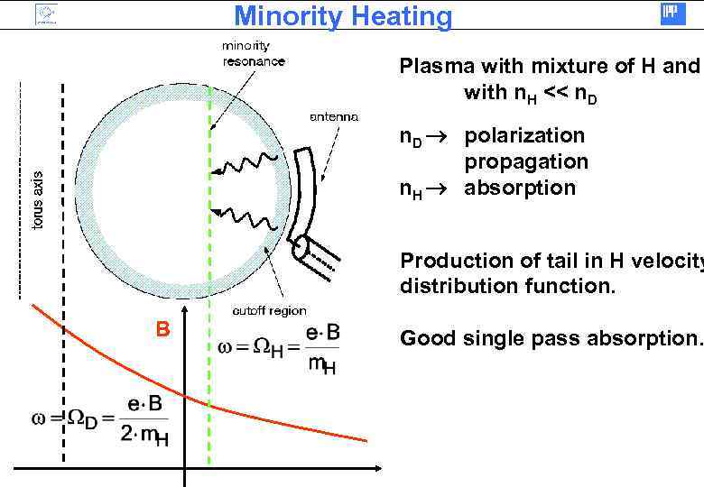 Minority Heating Plasma with mixture of H and with n. H << n. D