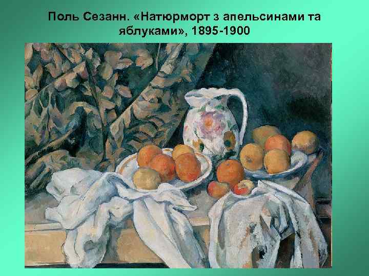 Поль Сезанн. «Натюрморт з апельсинами та яблуками» , 1895 -1900 