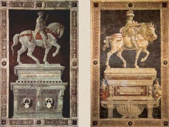 Конный портрет Никколо да Толентино 1456 833 x 512 см Фреска Флоренция. Флорентийский кафедральный