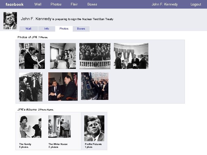 facebook Wall Photos Flair Boxes John F. Kennedy is preparing to sign the Nuclear