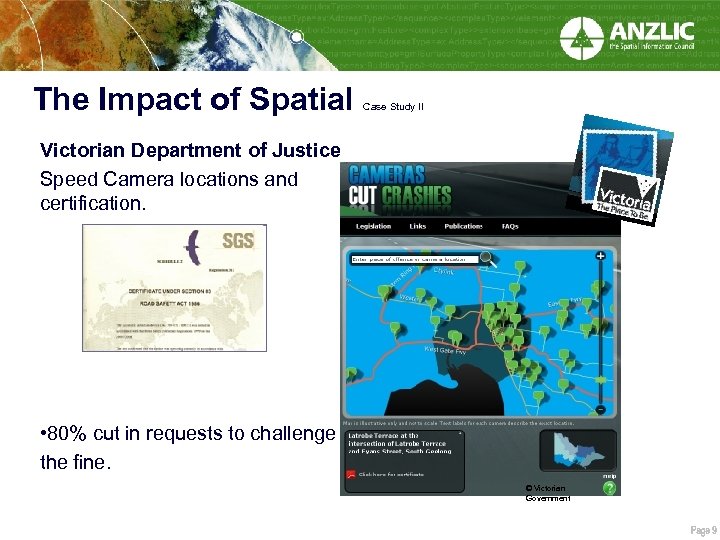 The Impact of Spatial Case Study II Victorian Department of Justice Speed Camera locations