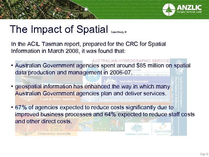 The Impact of Spatial Case Study III In the ACIL Tasman report, prepared for