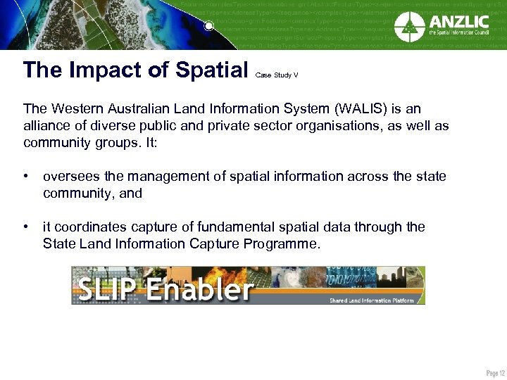 The Impact of Spatial Case Study V The Western Australian Land Information System (WALIS)