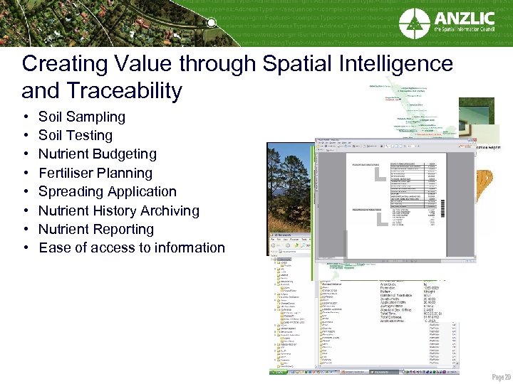 Creating Value through Spatial Intelligence and Traceability • • Soil Sampling Soil Testing Nutrient