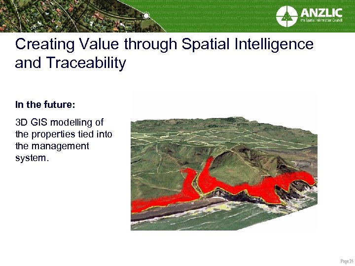 Creating Value through Spatial Intelligence and Traceability In the future: 3 D GIS modelling