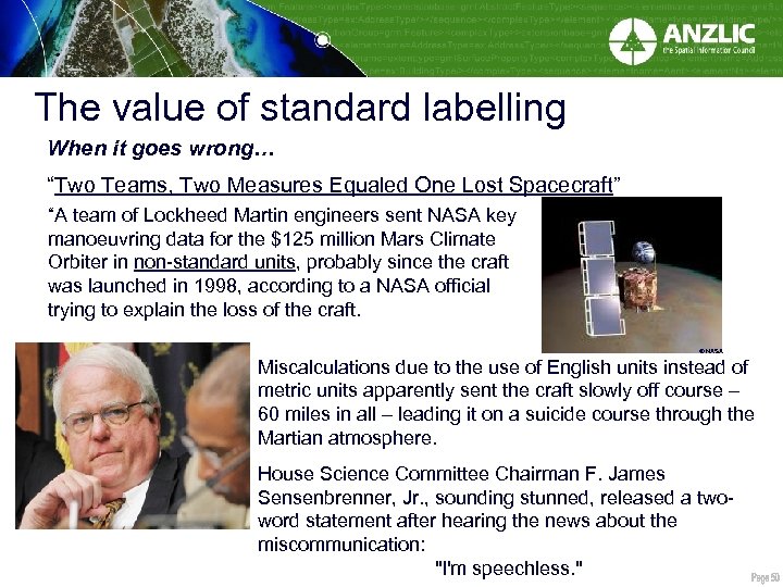 The value of standard labelling When it goes wrong… “Two Teams, Two Measures Equaled