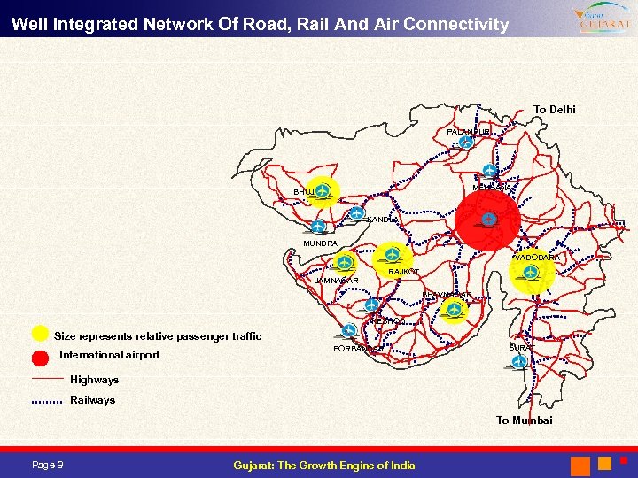 Well Integrated Network Of Road, Rail And Air Connectivity To Delhi PALANPUR MEHSANA BHUJ