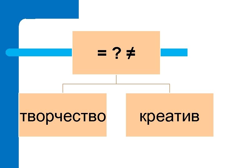 =? ≠ творчество креатив 