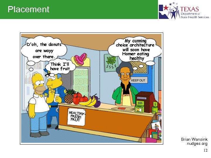 Placement Brian Wansink nudges. org 12 