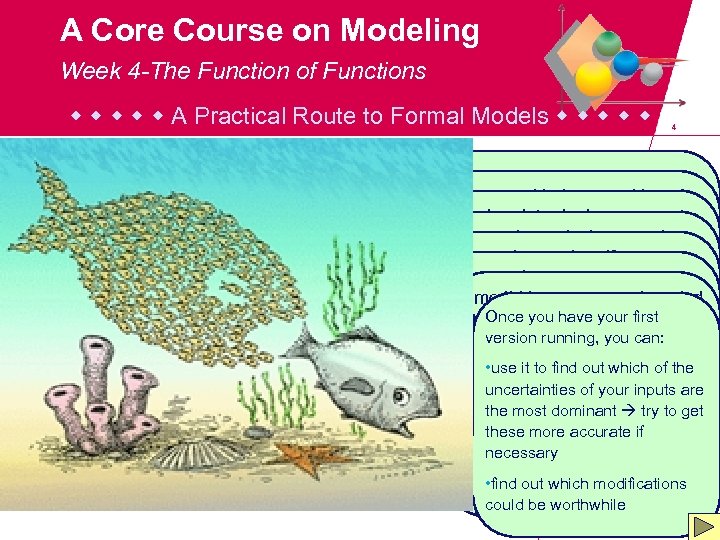 A Core Course on Modeling Week 4 -The Function of Functions A Practical Route