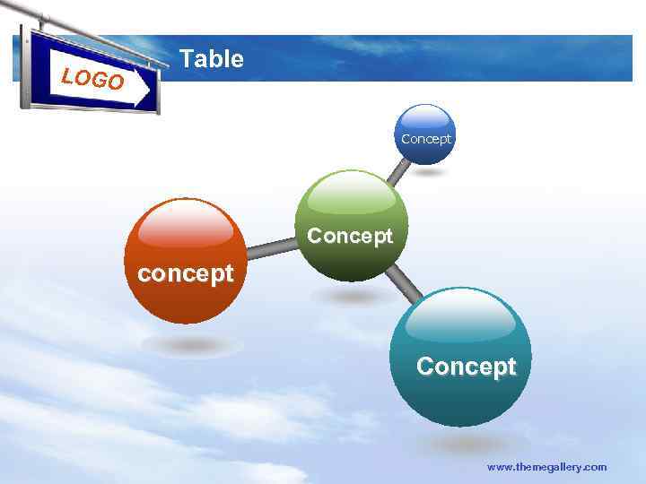 LOGO Table Concept concept Concept www. themegallery. com 