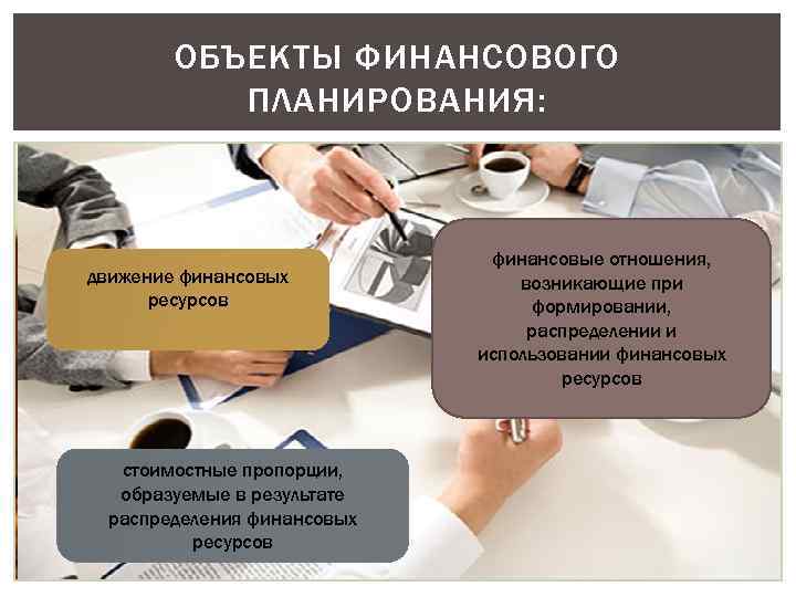 Планирование финансов. Финансовое планирование. Объекты финансового планирования. Понятие финансового планирования. Основные объекты финансового планирования.