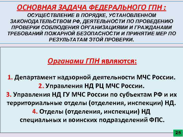 ОСНОВНАЯ ЗАДАЧА ФЕДЕРАЛЬНОГО ГПН : ОСУЩЕСТВЛЕНИЕ В ПОРЯДКЕ, УСТАНОВЛЕННОМ ЗАКОНОДАТЕЛЬСТВОМ РФ, ДЕЯТЕЛЬНОСТИ ПО ПРОВЕДЕНИЮ