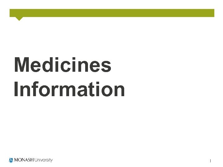Medicines Information 