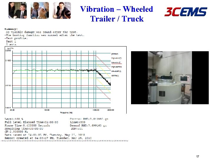 Vibration – Wheeled Trailer / Truck 17 