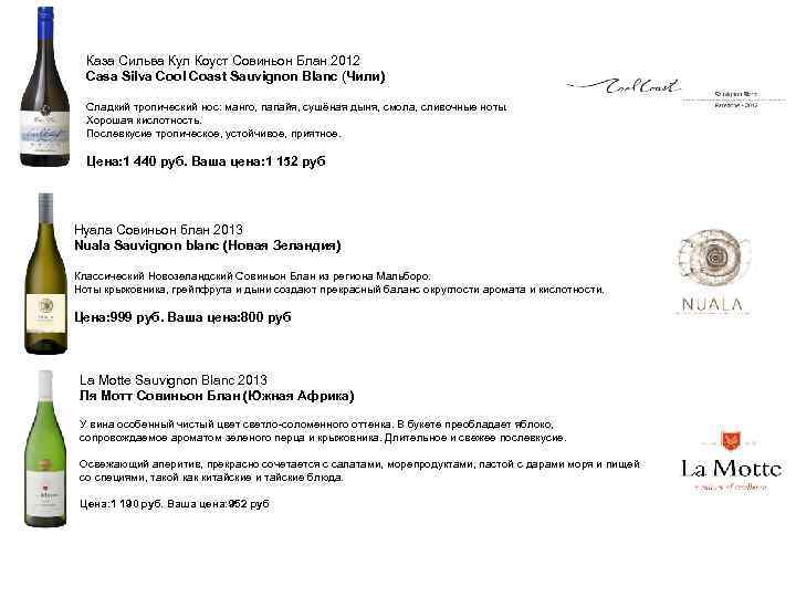 Каза Сильва Кул Коуст Совиньон Блан 2012 Casa Silva Cool Coast Sauvignon Blanc (Чили)