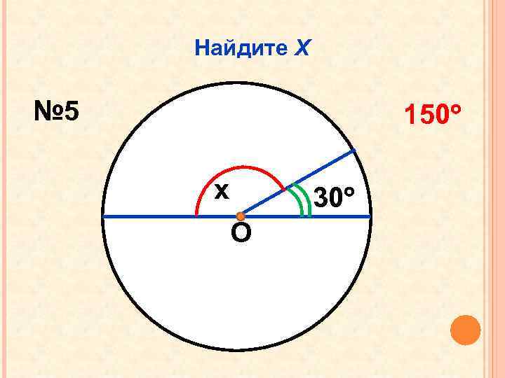 Найдите Х № 5 150 x 30 О 