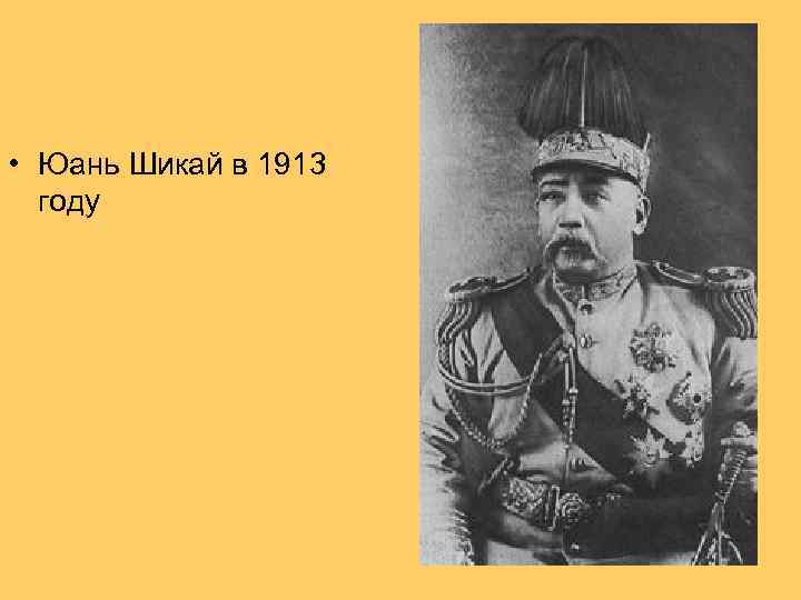  • Юань Шикай в 1913 году 