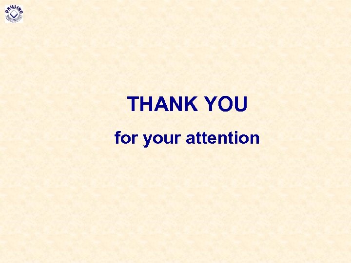 THANK YOU for your attention 