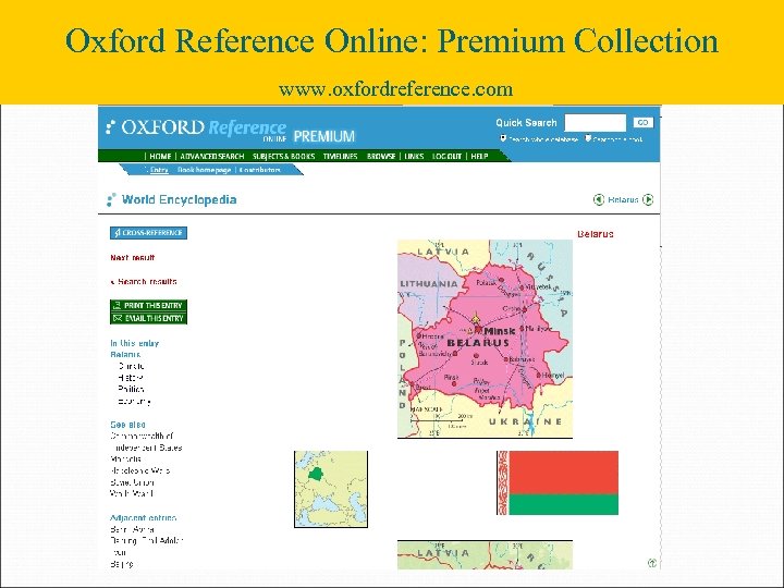 Oxford Reference Online: Premium Collection www. oxfordreference. com 