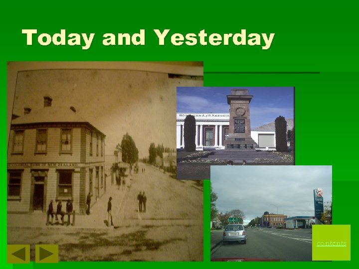 Today and Yesterday contents 