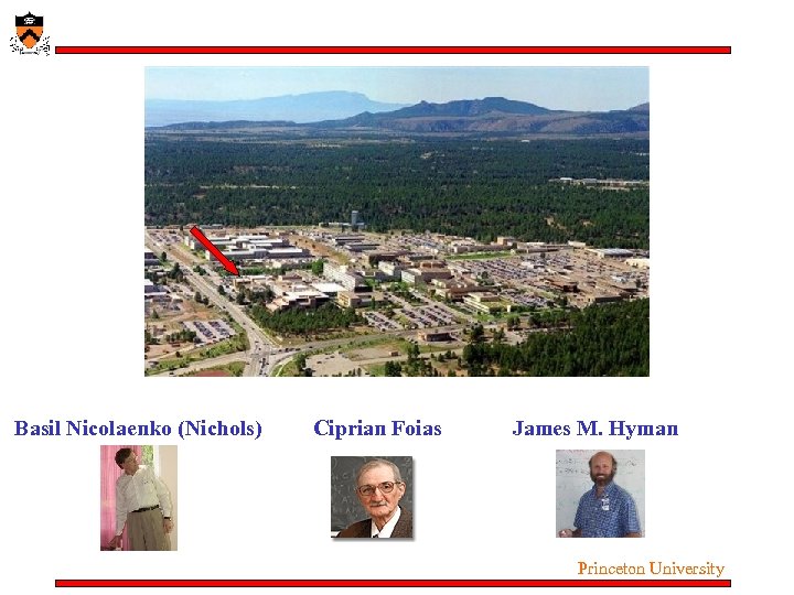 Basil Nicolaenko (Nichols) Ciprian Foias James M. Hyman Princeton University 