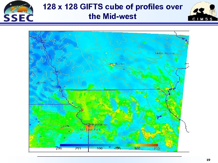 128 x 128 GIFTS cube of profiles over the Mid-west 19 
