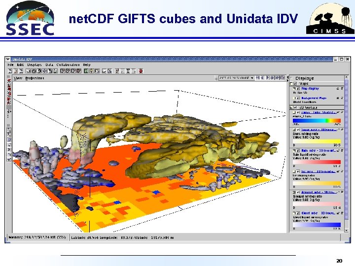net. CDF GIFTS cubes and Unidata IDV 20 