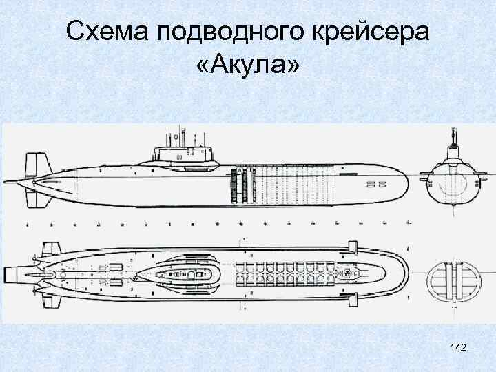 Подводная лодка акула схема