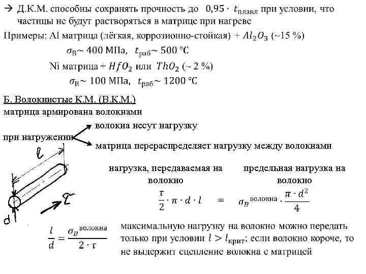  • Б. Волокнистые К. М. (В. К. М. ) матрица армирована волокнами волокна