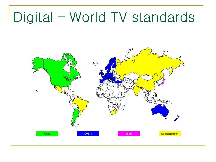 Digital – World TV standards 