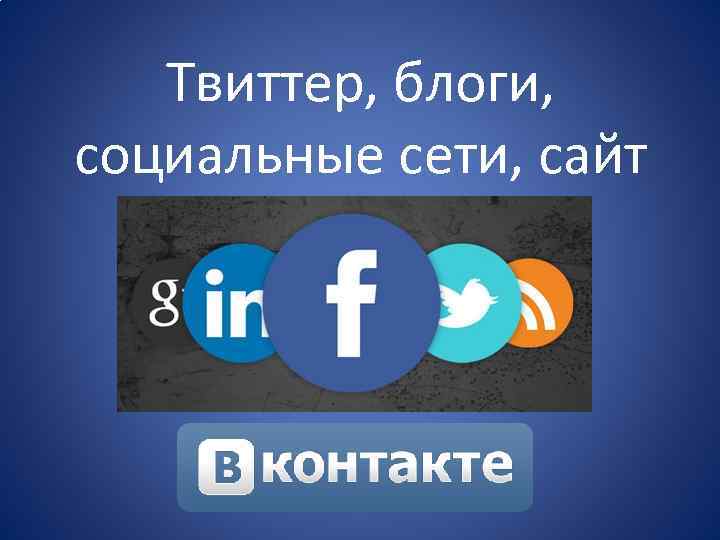 Твиттер, блоги, социальные сети, сайт 