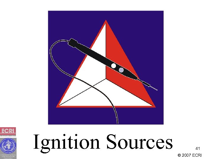 Ignition Sources 41 © 2007 ECRI 