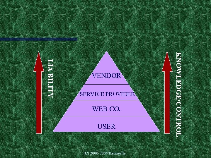 WEB CO. USER (C) 2000 -2004 Kenneally KNOWLEDGE/CONTROL SERVICE PROVIDER L IA B IL