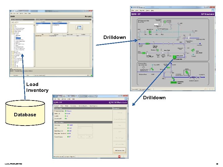 Drilldown Load Inventory Drilldown Database LLNL-PRES-657542 29 