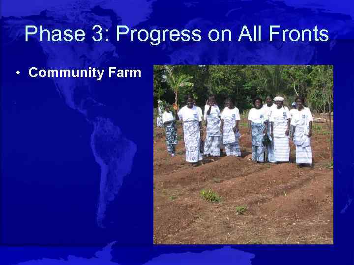 Phase 3: Progress on All Fronts • Community Farm 