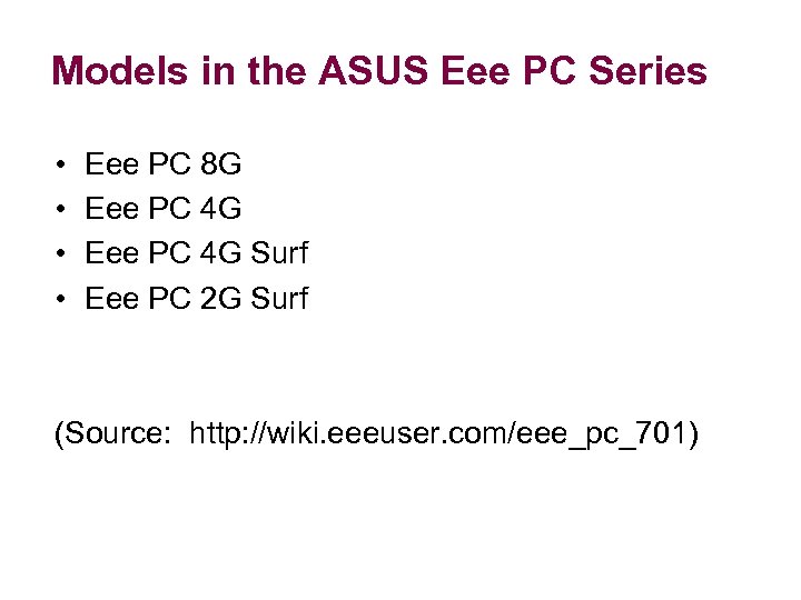 linux for asus eee pc 701 4g surf