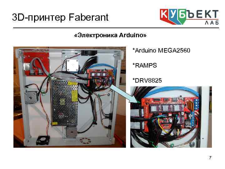 3 D-принтер Faberant «Электроника Arduino» *Arduino MEGA 2560 *RAMPS *DRV 8825 7 