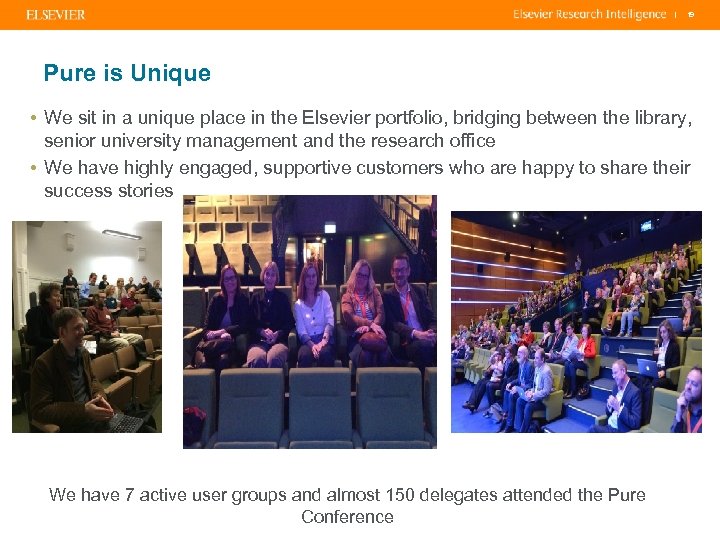 | 19 Pure is Unique • We sit in a unique place in the