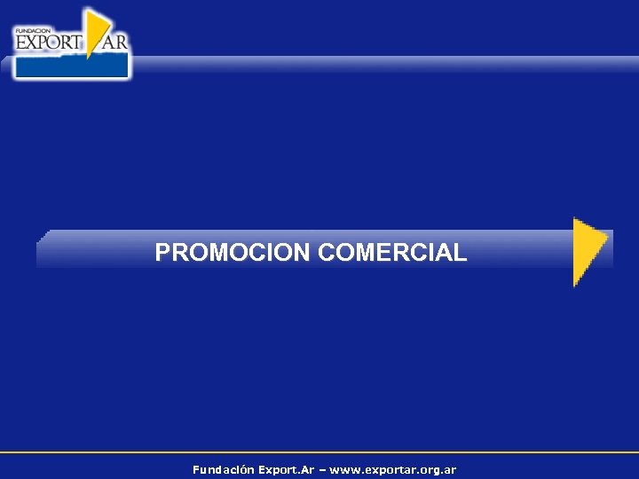 PROMOCION COMERCIAL Fundación Export. Ar – www. exportar. org. ar 