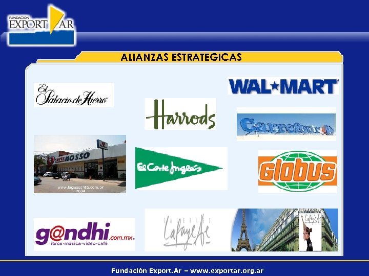 ALIANZAS ESTRATEGICAS Fundación Export. Ar – www. exportar. org. ar 