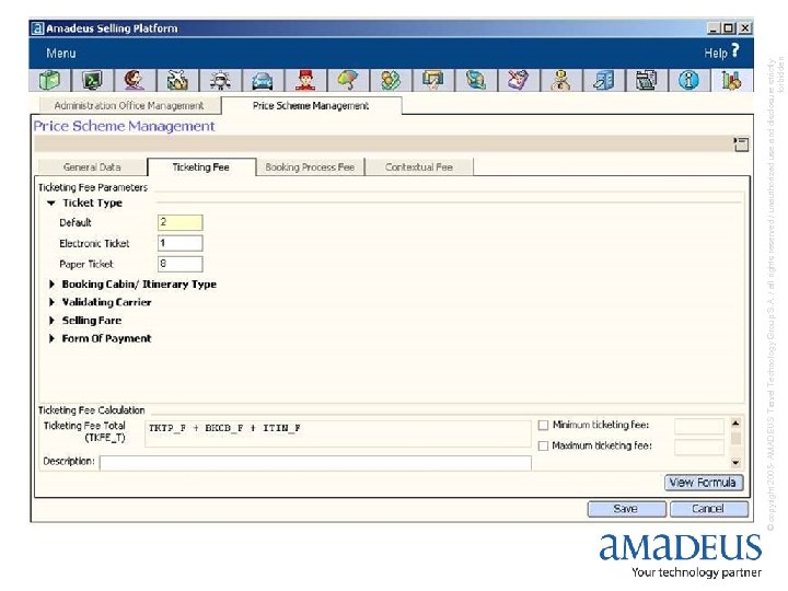 © copyright 2005 - AMADEUS Travel Technology Group S. A. / all rights reserved