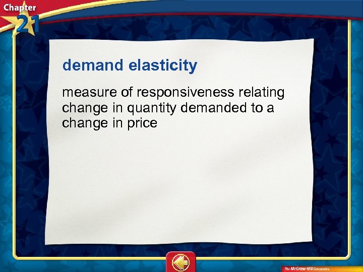 demand elasticity  measure of responsiveness relating change in quantity demanded to a change in