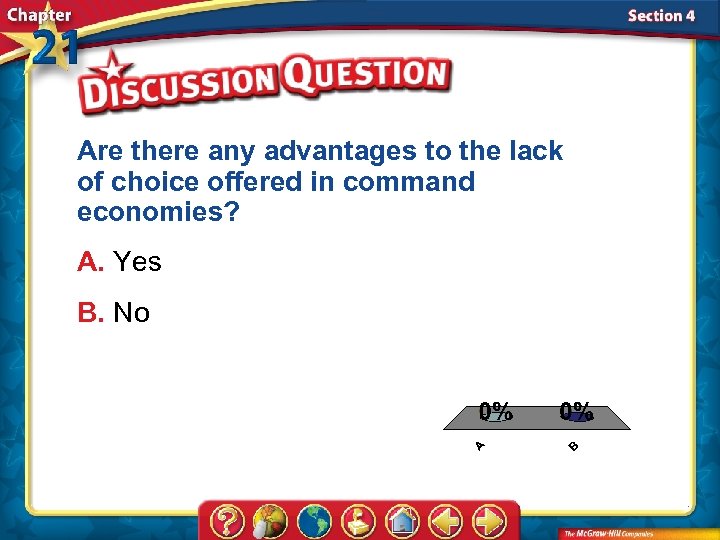 Are there any advantages to the lack of choice offered in command economies? A.