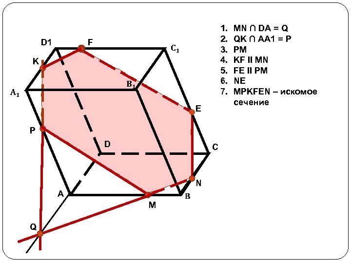 D 1 F 1. 2. 3. 4. 5. 6. 7. С 1 K В