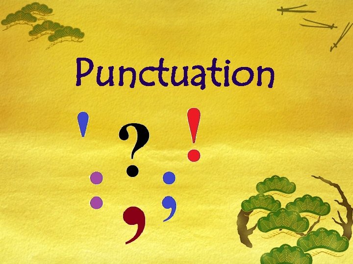 Punctuation 
